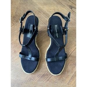 NWOB Etienne Aigner Strappy Wedge Sandals